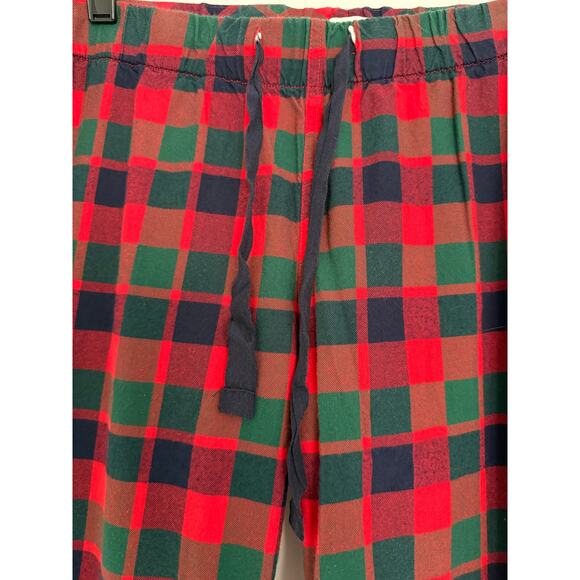 J Crew Factory Red Green Tartan Plaid Pajama Pants Large Christmas Holiday PJs - Picture 3 of 10